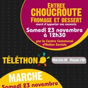 Téléthon : marche et repas