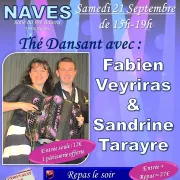 Thé Dansant Naves avec Fabien Veyriras et Sandrine Tarayre