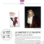 Théâtre La chanteuse et le philosophe : spectacle lu, joué et chanté