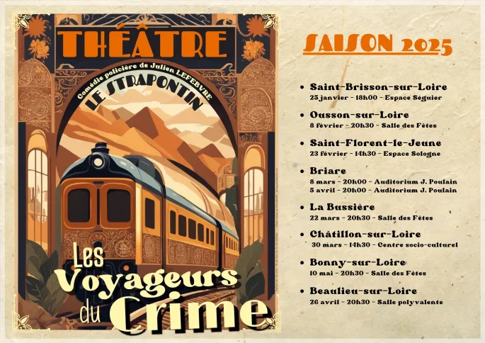 Théâtre Les voyageurs du crime avec Le Strapontin