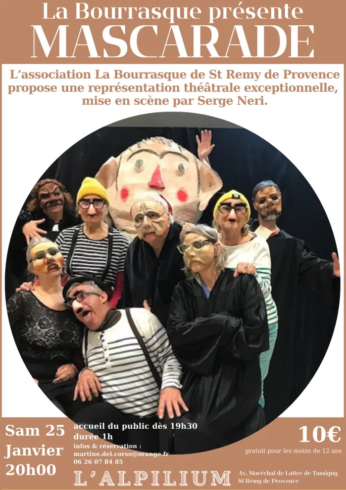 Théâtre : Mascarade par La Bourrasque