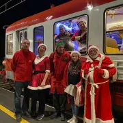 Train Rouge Spécial De Noël