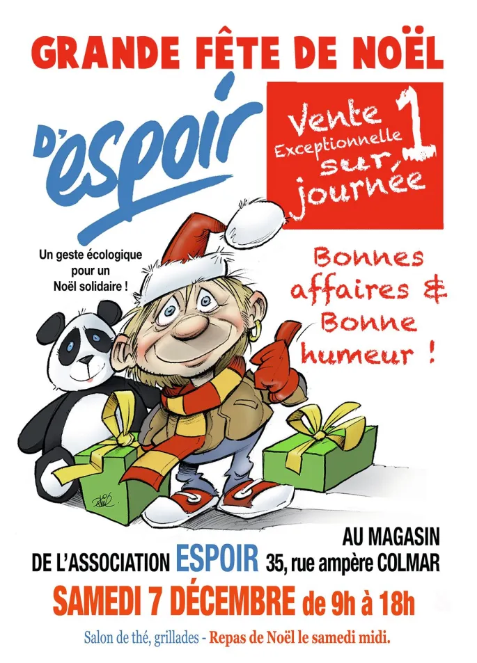 La vente de Noël de l'association Espoir à Colmar