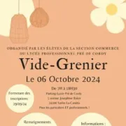 Vide-grenier : Lycée Professionnel Pré de Cordy