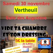 Vide ta chambre et ton dressing