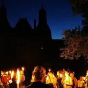 Visite aux flambeaux à la Commanderie templière d\'Arville