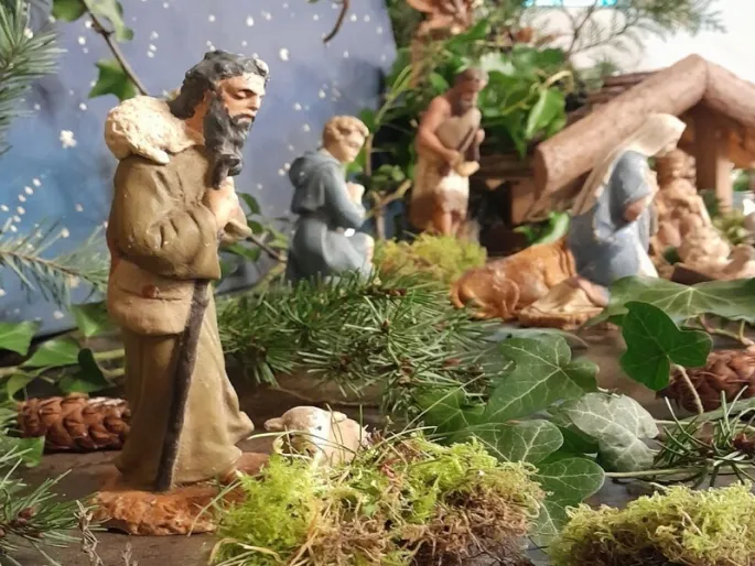 Visite de la crèche - Eglise de Sainte Marguerite des Loges