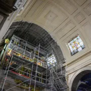 Visite du chantier de la Collégiale