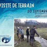 Visite restauration de cours d\'eau à Bellechassagne