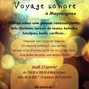 VOYAGE SONORE à Meyrargues en janvier